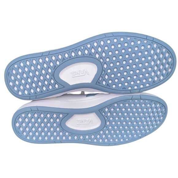 Vans Lowland Mid ComfyCush JMP Sneakers Mens  Size 13 Blue & White New - Picture 7 of 9